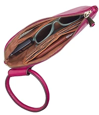 HOBO Sable Leather Ring-Handle Wristlet