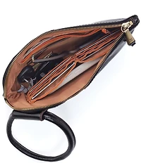 HOBO Sable Leather Ring-Handle Wristlet