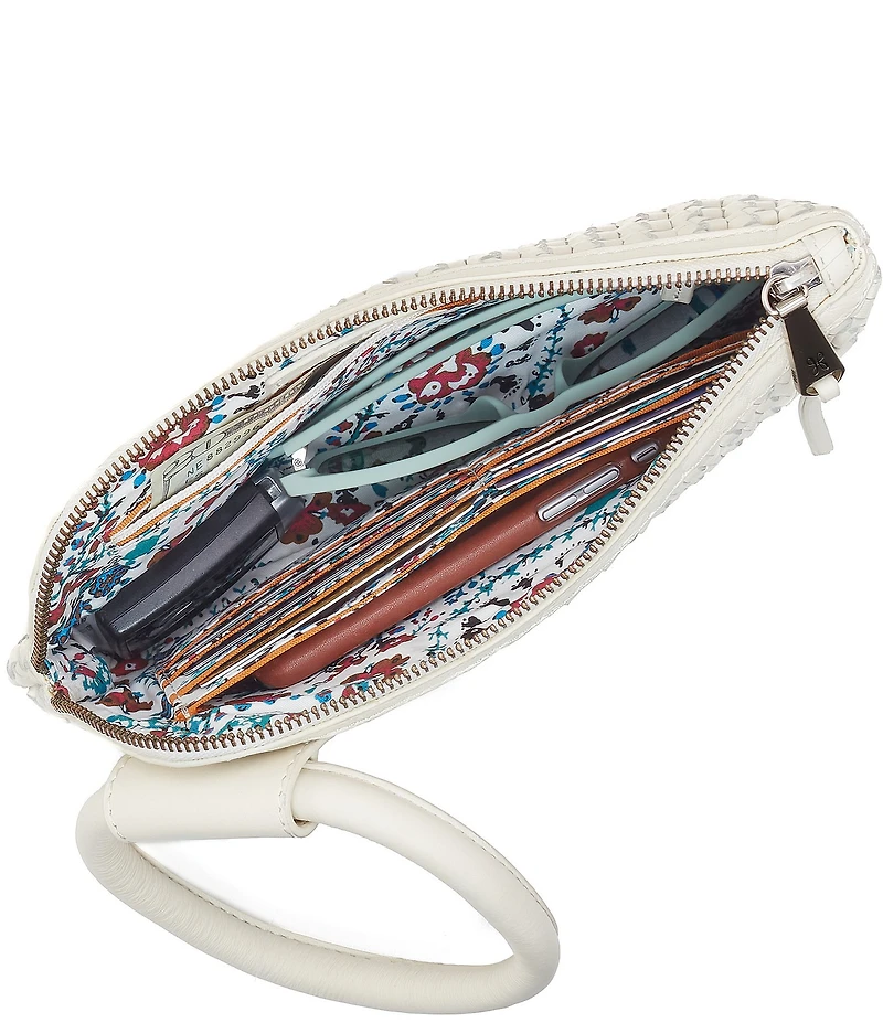 HOBO Sable Woven Leather Wristlet