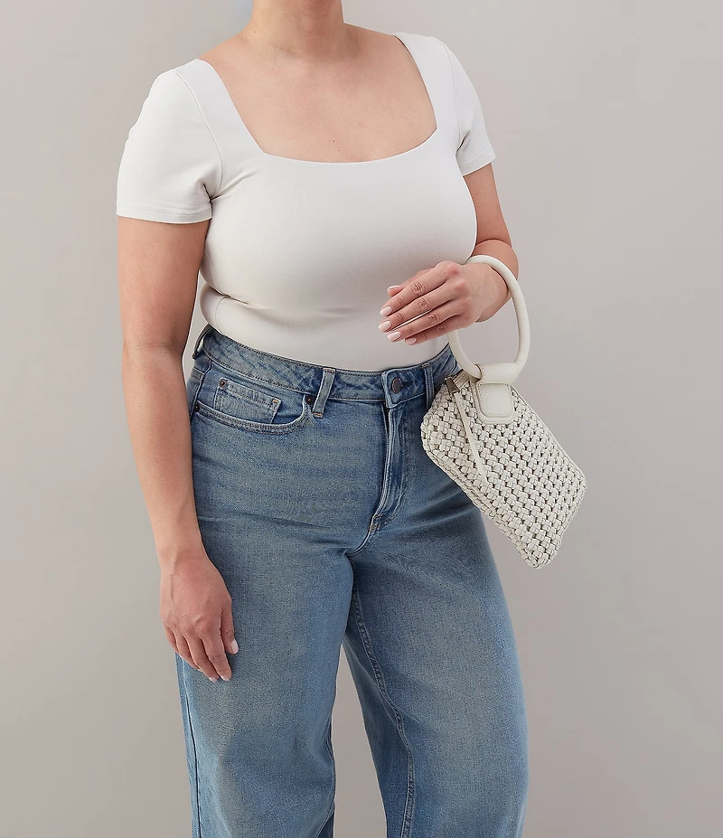 HOBO Sable Woven Leather Wristlet