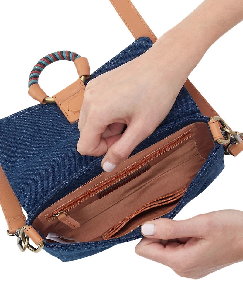 HOBO Sheila Dark Denim Swift Crossbody Bag