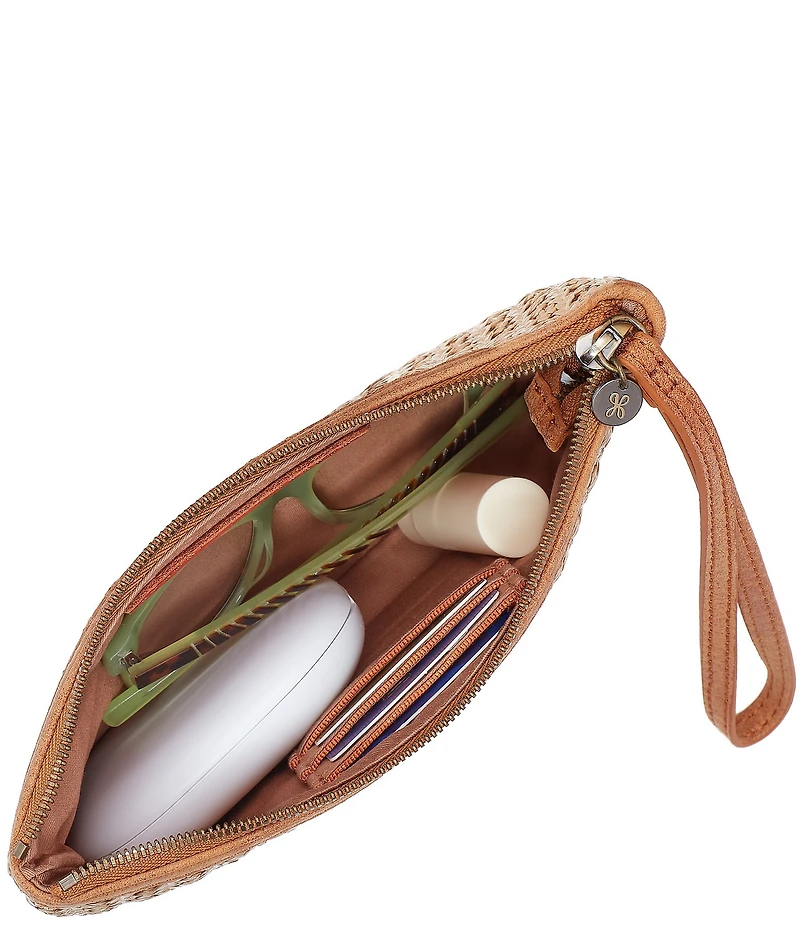 HOBO Straw Heart Wristlet