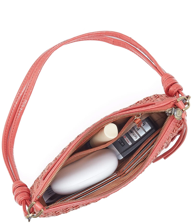 HOBO Wild Rose Woven Straw Darcy Crossbody Bag