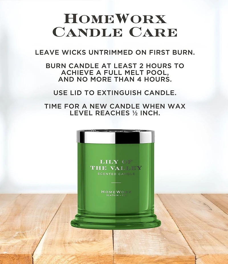 HomeWorx by Slatkin + Co. Lilly Of The Valley Candle