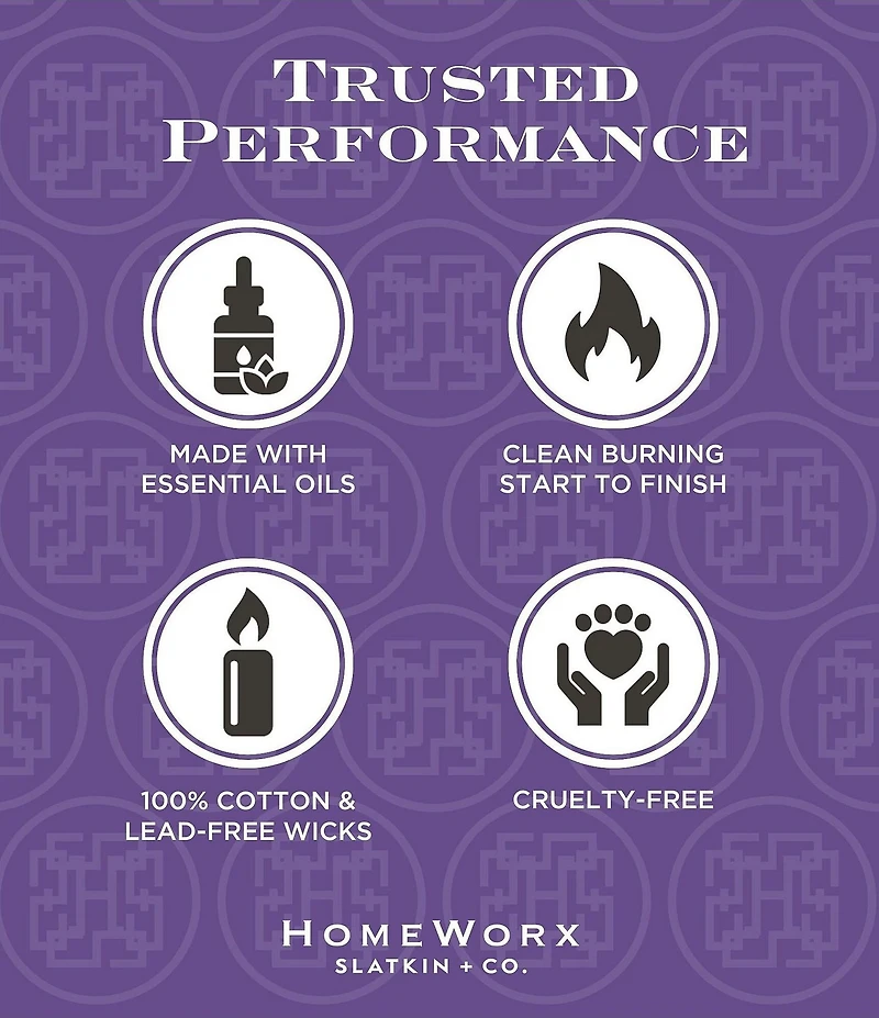 HomeWorx by Slatkin + Co. Sea Salt Lavender 80 oz. 5-Wick Luxe Candle