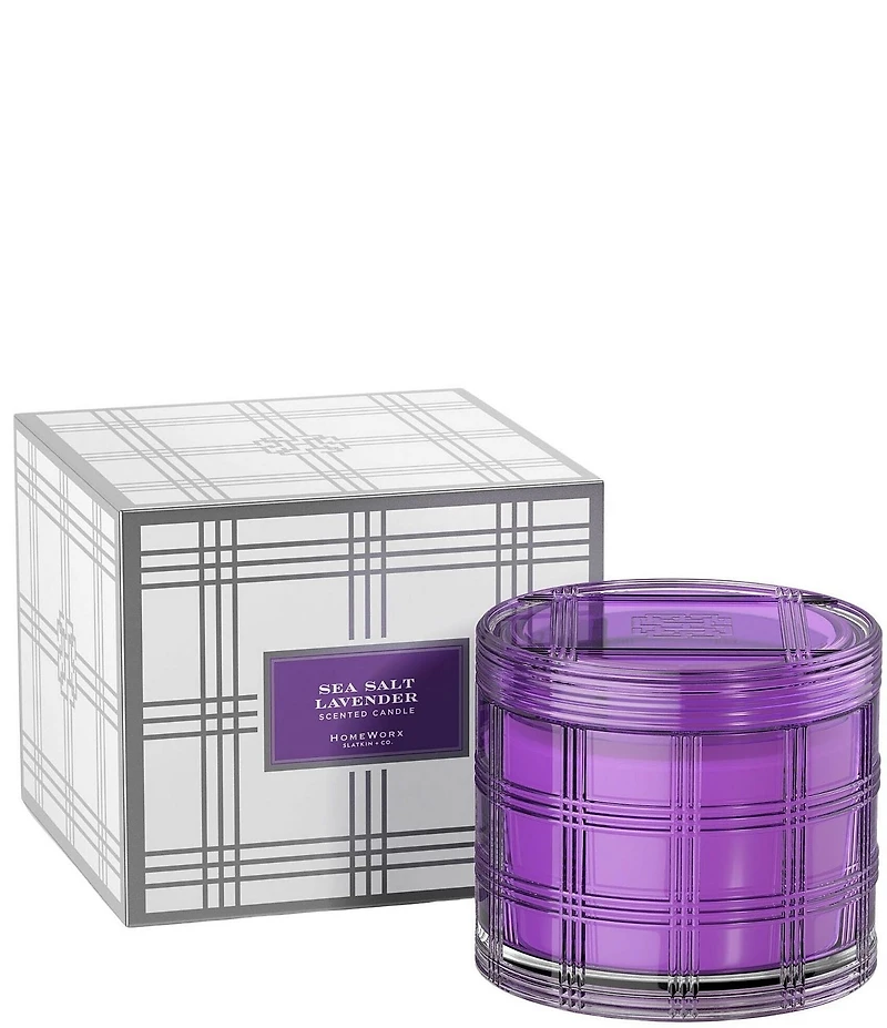 HomeWorx by Slatkin + Co. Sea Salt Lavender Candle, 18 oz.