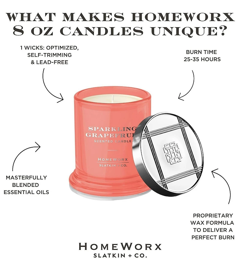HomeWorx by Slatkin + Co. Sparkling Grapefruit Candle