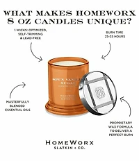 HomeWorx by Slatkin + Co. Spun Vanilla Sugar Candle, 8 oz.