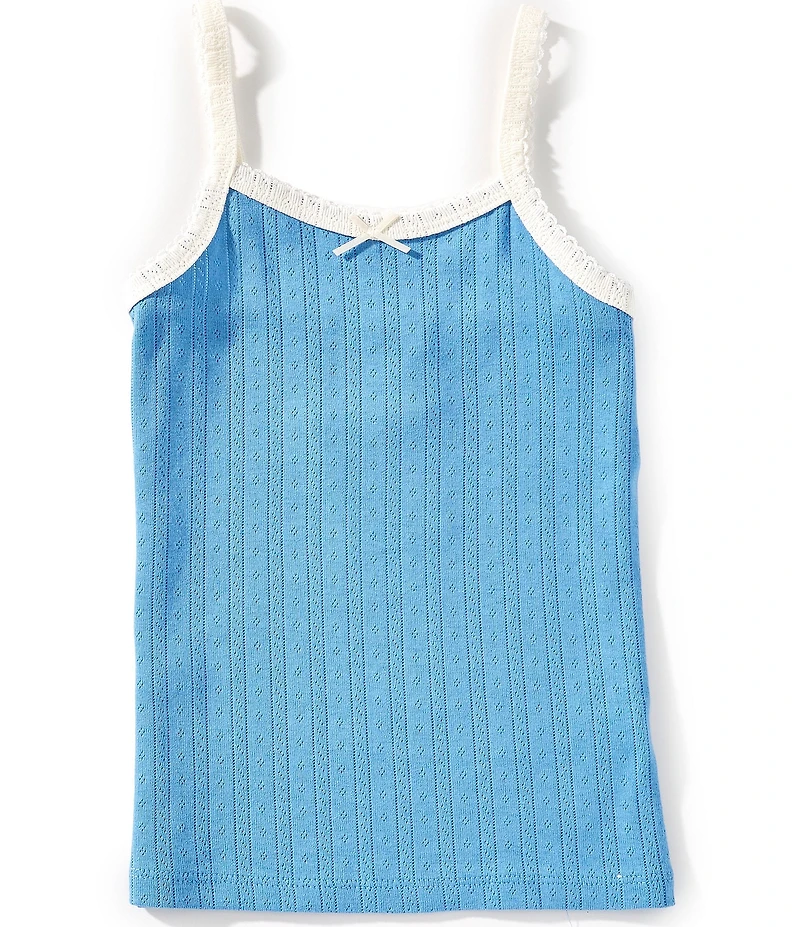 Honey & Sparkle Big Girls Solid Ribbed Cami Tank Top