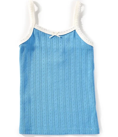 Honey & Sparkle Big Girls Solid Ribbed Cami Tank Top