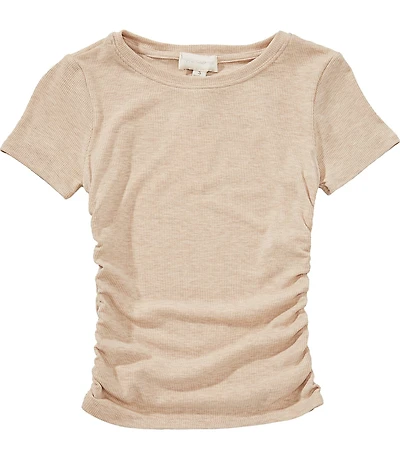Honey & Sparkle Big Girls Short-Sleeve Solid Cinched-Side T-Shirt