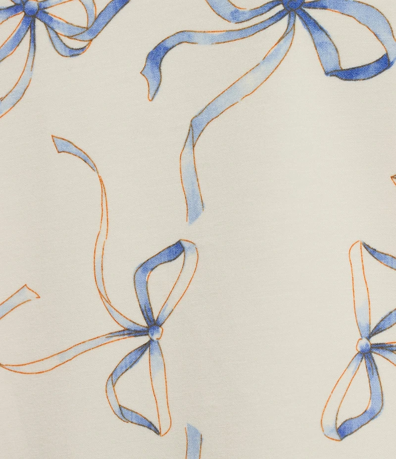 Honey & Sparkle Bow Printed Coordinating Sweatshirt