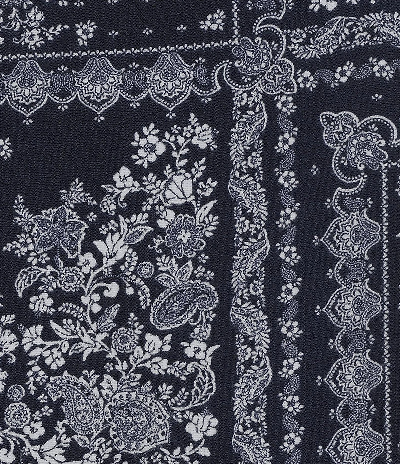 Honey & Sparkle Bandana Printed Tie Back Pointed Hem Top