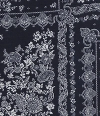 Honey & Sparkle Bandana Printed Tie Back Pointed Hem Top