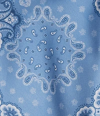 Honey & Sparkle Bandana Printed Tie Back Pointed Hem Top