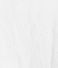 Honey & Sparkle Embroidered Eyelet Tie Back Pointed Hem Top