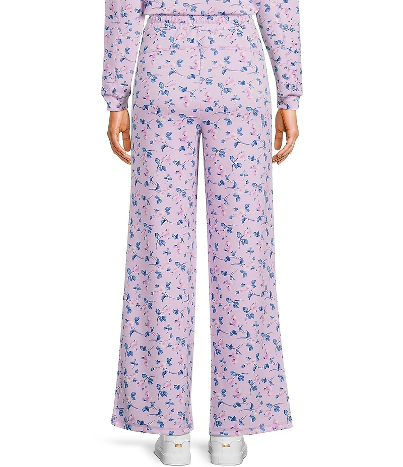 Honey & Sparkle Floral Printed Wide Leg Coordinating Lounge Pants