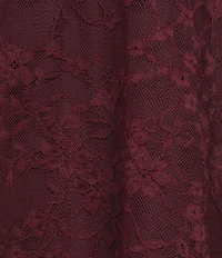 Honey & Sparkle Lace V-Neck Flutter Sleeve Tie Front Dress