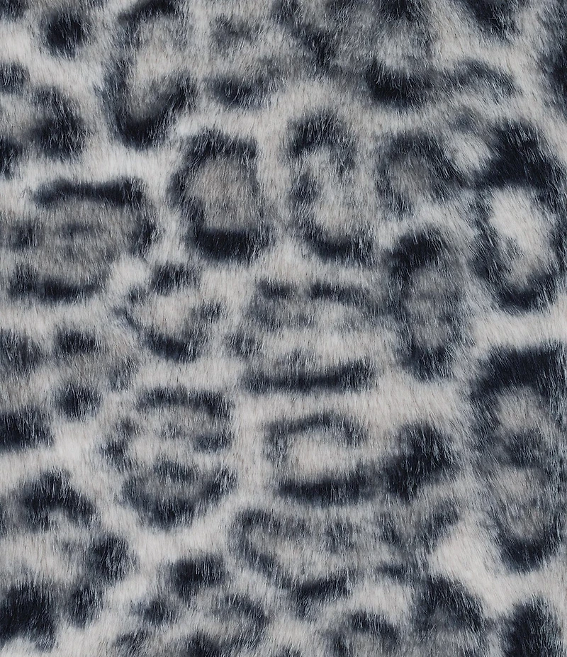 Honey & Sparkle Leopard Printed Faux Fur Jacket