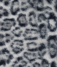 Honey & Sparkle Leopard Printed Faux Fur Jacket