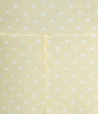 Honey & Sparkle Mesh Dot Short Ruffle Sleeve Print Mini Babydoll Dress