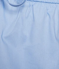 Honey & Sparkle Poplin Ruffled V-Neck Tank Top
