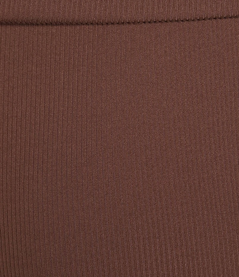 Honey & Sparkle Ribbed Mid Rise Fold Over Flare Leggings