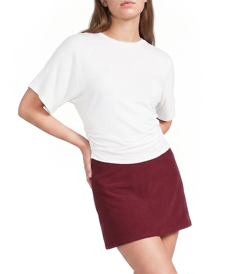 Honey & Sparkle Short Sleeve Side Cinch Tee