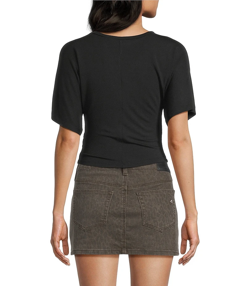 Honey & Sparkle Short Sleeve Side Cinch Tee