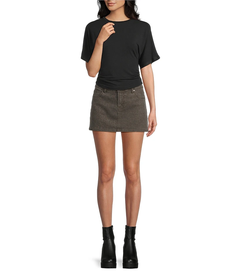 Honey & Sparkle Short Sleeve Side Cinch Tee