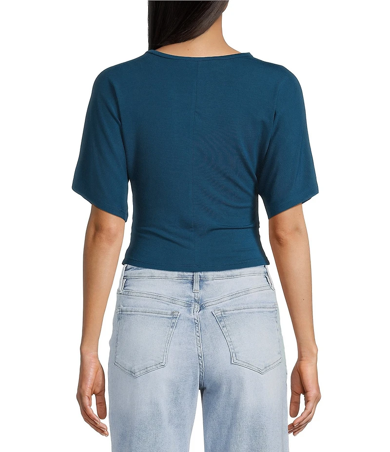 Honey & Sparkle Short Sleeve Side Cinch Tee