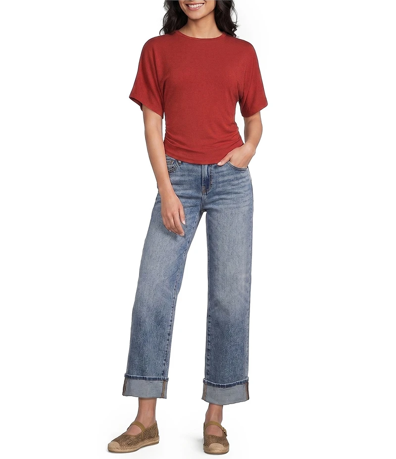 Honey & Sparkle Short Sleeve Side Cinch Tee