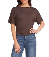 Honey & Sparkle Short Sleeve Side Cinch Tee