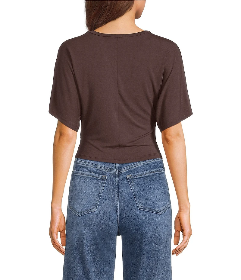 Honey & Sparkle Short Sleeve Side Cinch Tee