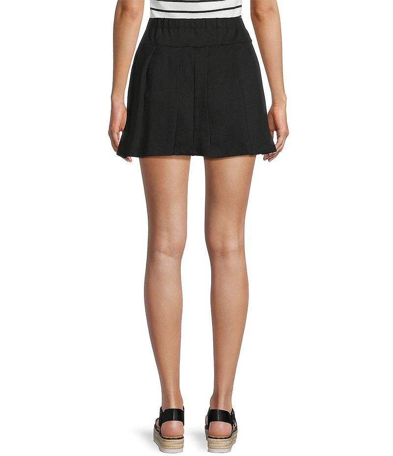 Honey & Sparkle Solid Pleated Skirt