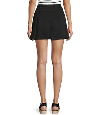 Honey & Sparkle Solid Pleated Skirt