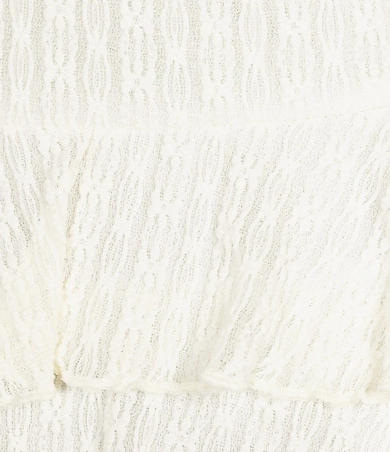 Honey & Sparkle Straight Neck Tiered Ruffle Dress