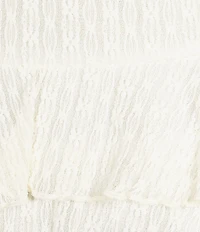 Honey & Sparkle Straight Neck Tiered Ruffle Dress