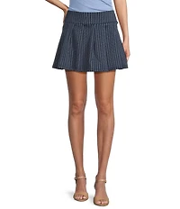 Honey & Sparkle Stripe Pleated Skirt