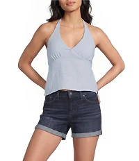 Honey & Sparkle Striped Halter Top