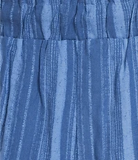 Honey & Sparkle Striped Mid Rise Coordinating Pull-On Shorts
