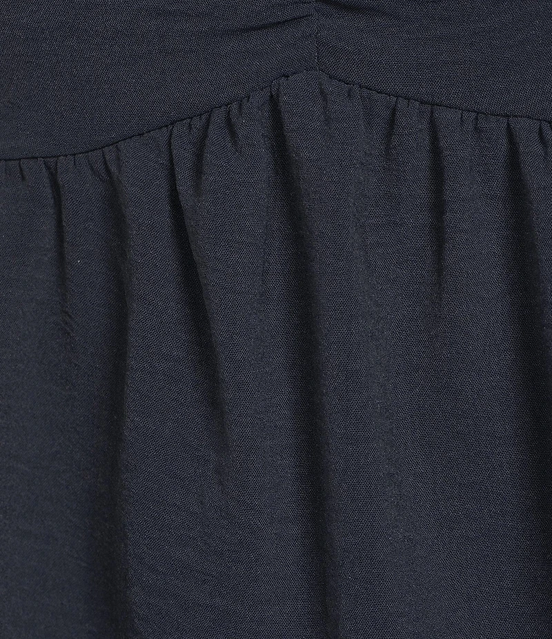 Honey & Sparkle Sweetheart Neck Ric Rac Trim Ruffle Sleeve Top