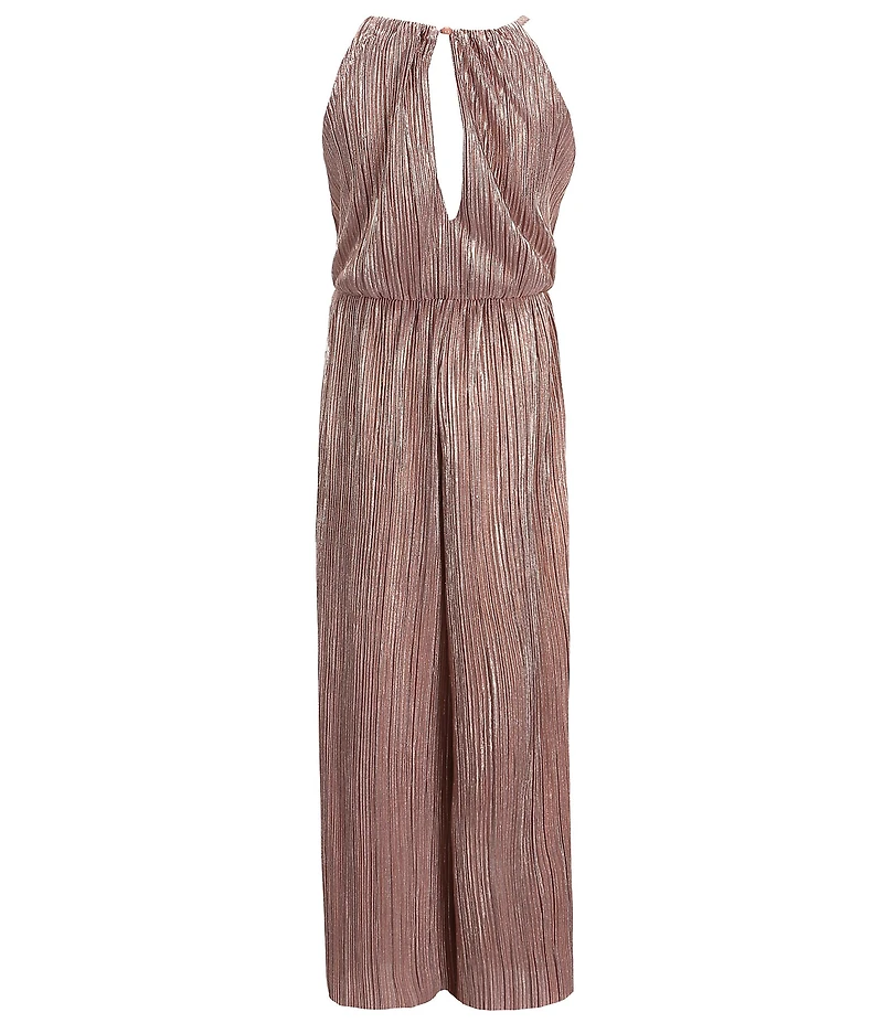 Honey and Rosie Big Girls Boudre Halter Neck Sleeveless Jumpsuit