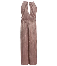 Honey and Rosie Big Girls Boudre Halter Neck Sleeveless Jumpsuit