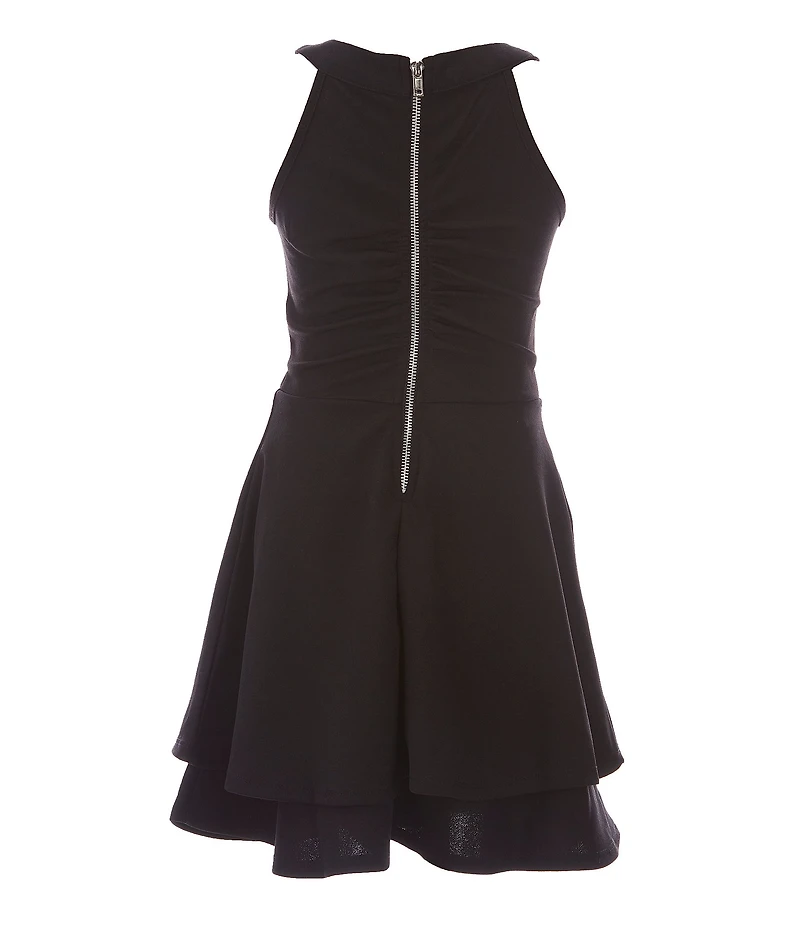 Big Girls Jeweled Waist Sleeveless Dress