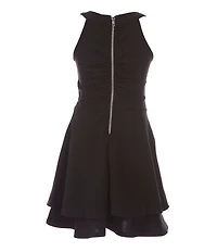 Big Girls Jeweled Waist Sleeveless Dress