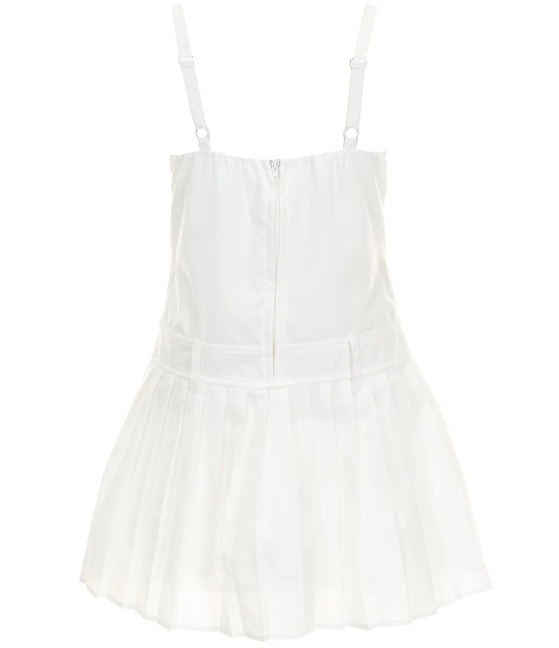 Honey and Rosie Big Girls Sleeveless Drop Waist Tennis Dress
