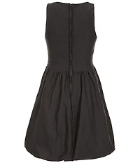 Honey and Rosie Big Girls Bubble Skirt Corset Bow Dress