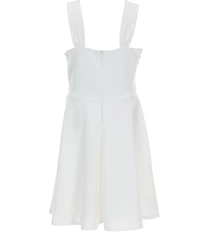 Honey and Rosie Big Girls Sleeveless Bow-Front Fit-And-Flare Dress