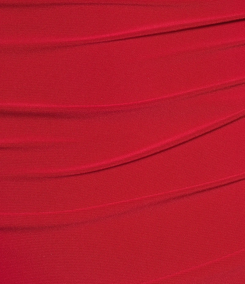 Honey and Rosie Cowl Neck Shirred Bodycon Maxi Dress